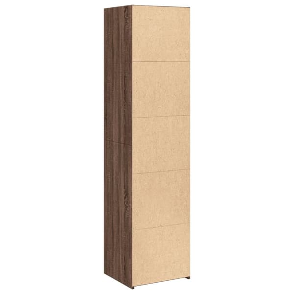vidaXL Highboard brun eik 45x41x185 cm konstruert tre