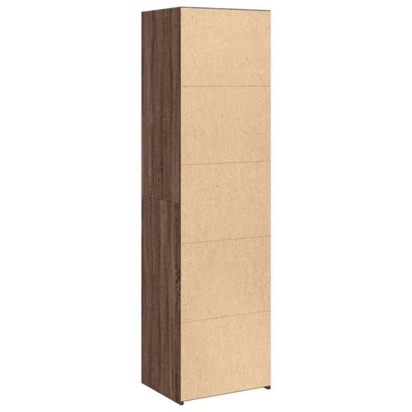 vidaXL Highboard brun eik 50x41x185 cm konstruert tre