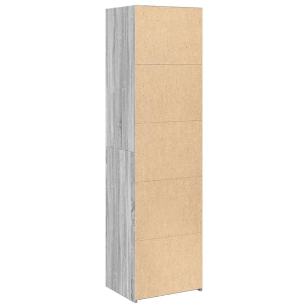 vidaXL Highboard grå sonoma 50x41x185 cm konstruert tre