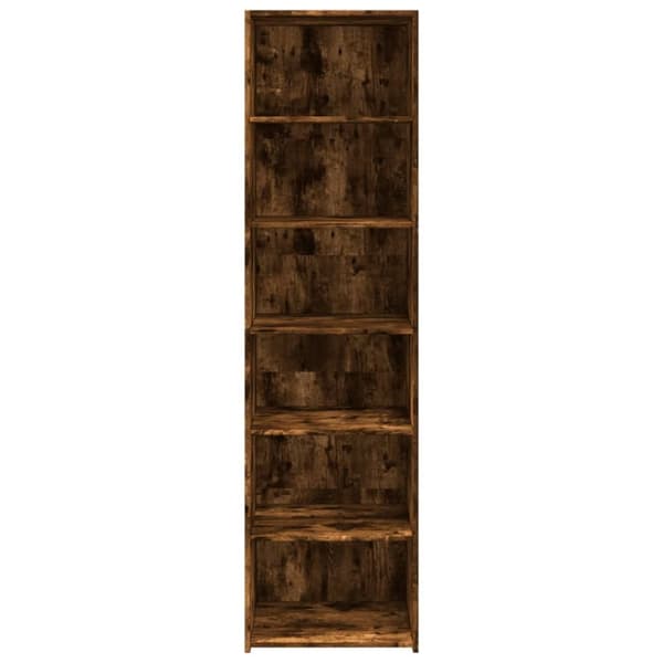 vidaXL Highboard røkt eik 50x41x185 cm konstruert tre