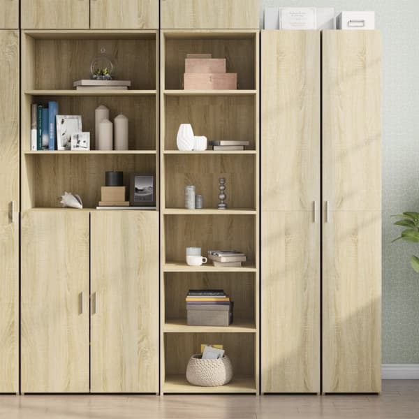 vidaXL højskab 50x41x185 cm konstrueret træ sonoma-eg