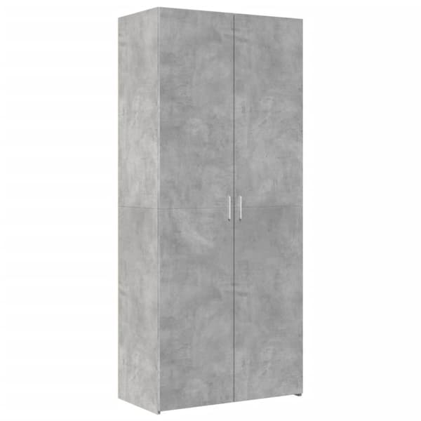 vidaXL skab 80x42,5x185 cm konstrueret træ betongrå