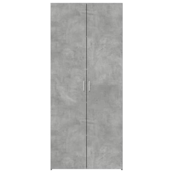 vidaXL skab 80x42,5x185 cm konstrueret træ betongrå