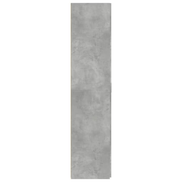 vidaXL skab 80x42,5x185 cm konstrueret træ betongrå