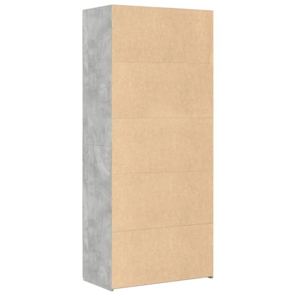 vidaXL skab 80x42,5x185 cm konstrueret træ betongrå