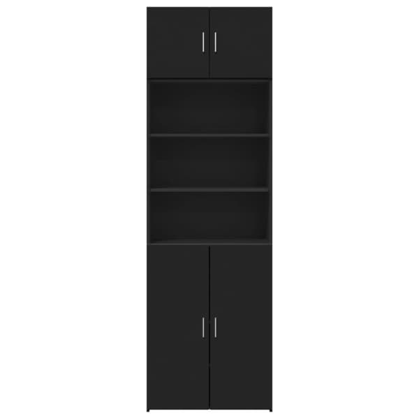 vidaXL Oppbevaringsskap svart 70x42,5x225 cm konstruert tre