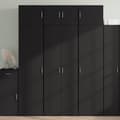 Miniatyrbillede 2 af 11: vidaXL opbevaringsskab 70x42,5x225 cm konstrueret træ sort