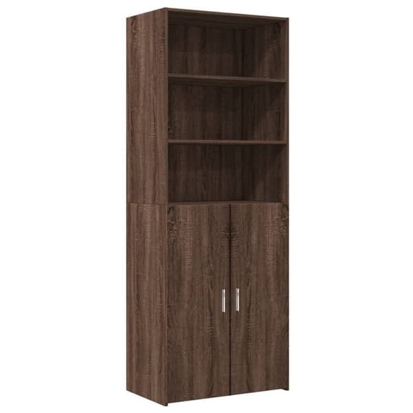 vidaXL skab 70x42,5x185 cm konstrueret træ brun egetræsfarve