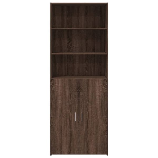 vidaXL skab 70x42,5x185 cm konstrueret træ brun egetræsfarve