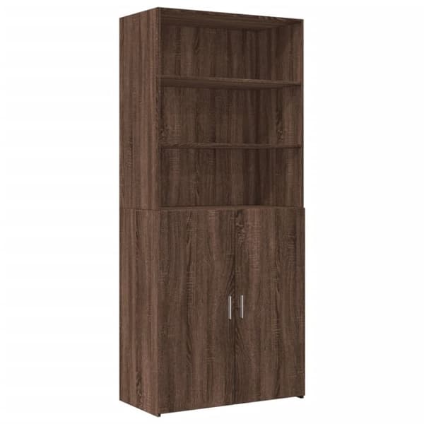 vidaXL skab 80x42,5x249 cm konstrueret træ brun egetræsfarve