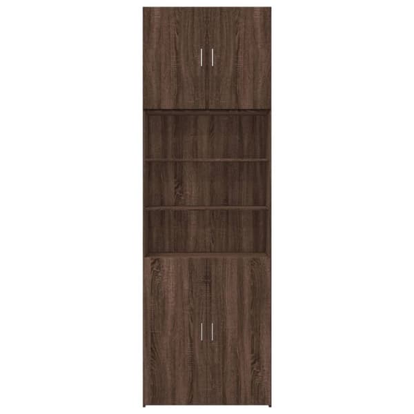 vidaXL skab 80x42,5x249 cm konstrueret træ brun egetræsfarve