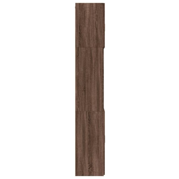 vidaXL skab 80x42,5x249 cm konstrueret træ brun egetræsfarve