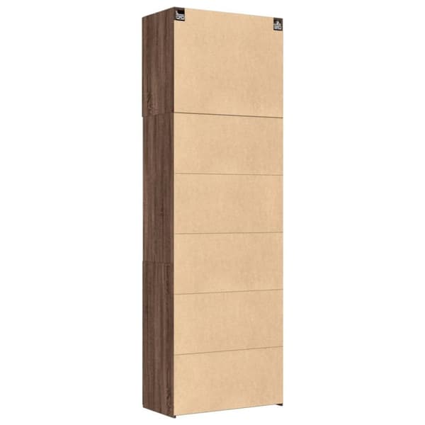 vidaXL skab 80x42,5x249 cm konstrueret træ brun egetræsfarve