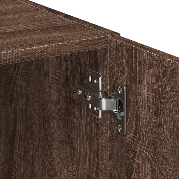 vidaXL skab 80x42,5x249 cm konstrueret træ brun egetræsfarve