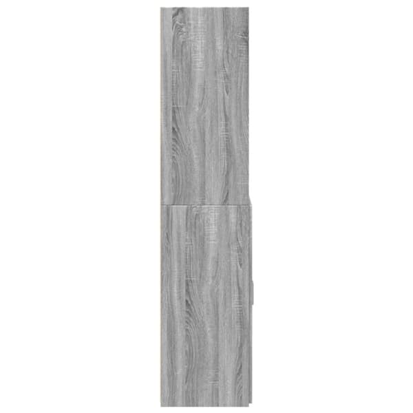 vidaXL skab 70x42,5x185 cm konstrueret træ grå sonoma-eg