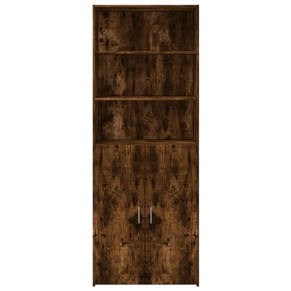 vidaXL skab 80x42,5x185 cm konstrueret træ røget egetræsfarve