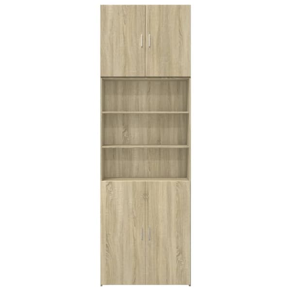 vidaXL Kaappi Sonoma-tammi 80x42,5x249 cm tekninen puu