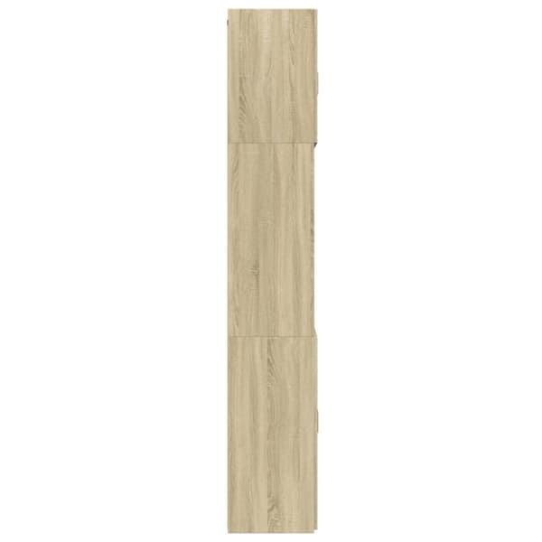 vidaXL Kaappi Sonoma-tammi 80x42,5x249 cm tekninen puu