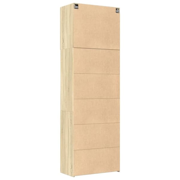 vidaXL Kaappi Sonoma-tammi 80x42,5x249 cm tekninen puu