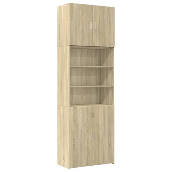 vidaXL Kaappi Sonoma-tammi 80x42,5x249 cm tekninen puu