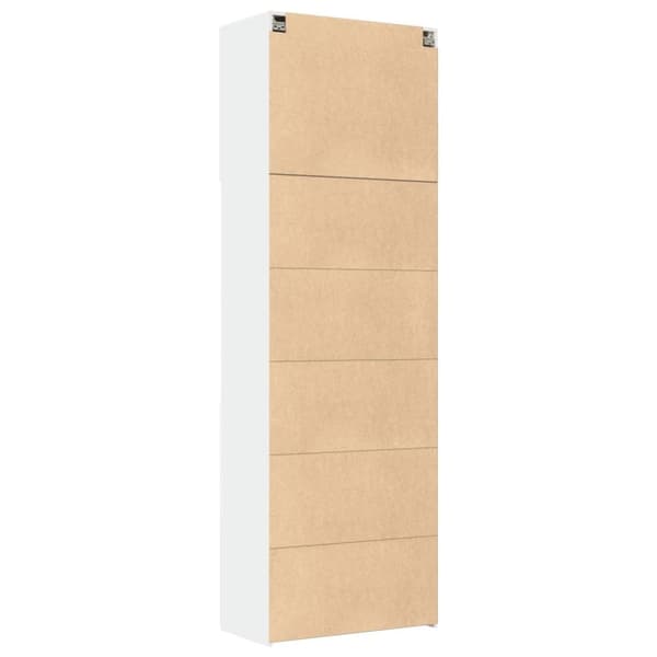 vidaXL skab 80x42,5x249 cm konstrueret træ hvid