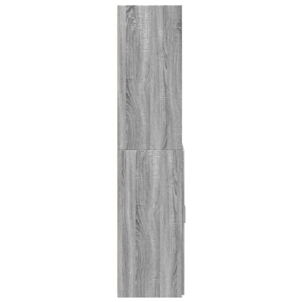 vidaXL skab 80x42,5x185 cm konstrueret træ grå sonoma-eg