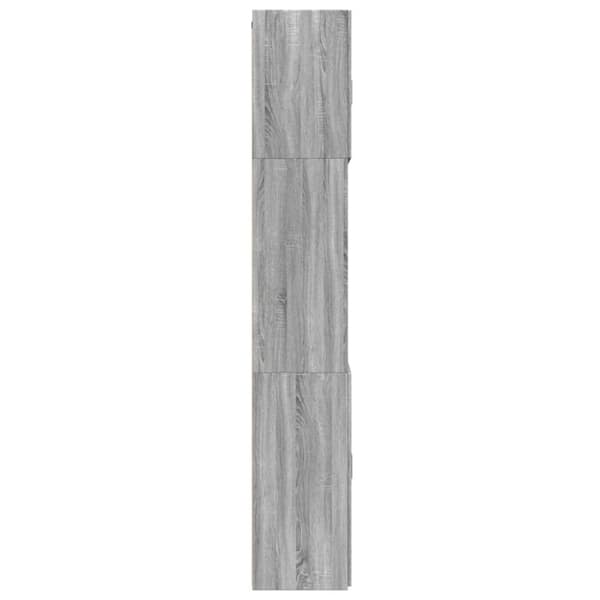 vidaXL skab 80x42,5x249 cm konstrueret træ grå sonoma-eg