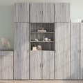Miniatyrbillede 2 af 11: vidaXL skab 80x42,5x249 cm konstrueret træ grå sonoma-eg