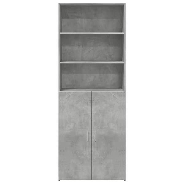 vidaXL skab 70x42,5x185 cm konstrueret træ betongrå