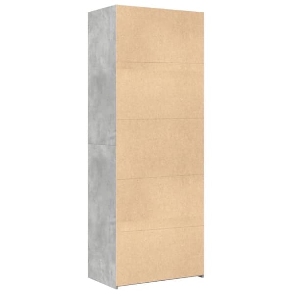 vidaXL skab 70x42,5x185 cm konstrueret træ betongrå