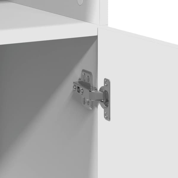 vidaXL skab 80x42,5x185 cm konstrueret træ hvid