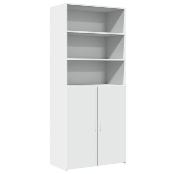 vidaXL skab 80x42,5x185 cm konstrueret træ hvid