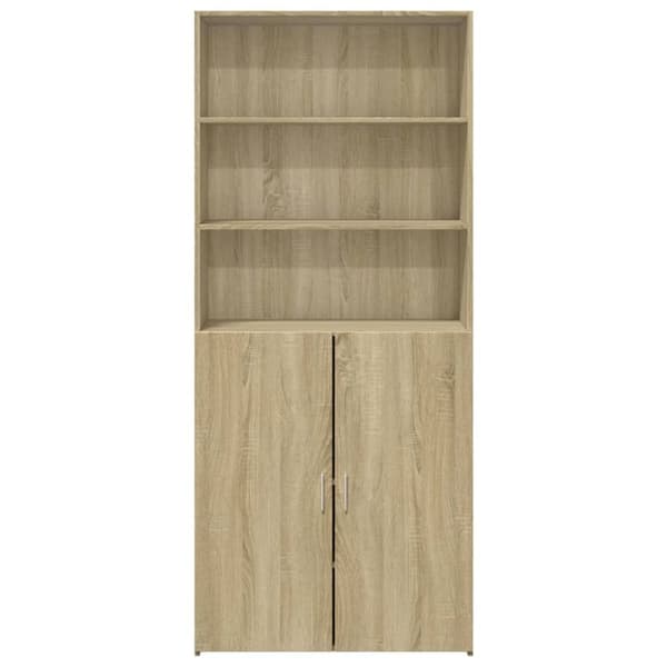 vidaXL Högskåp sonoma-ek 80x42,5x185 cm konstruerat trä