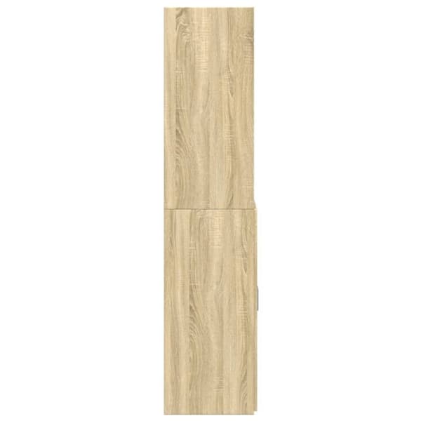 vidaXL Högskåp sonoma-ek 80x42,5x185 cm konstruerat trä