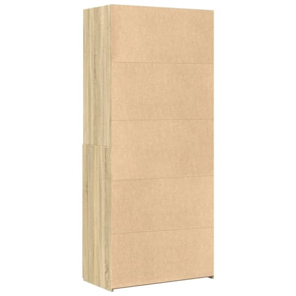vidaXL Högskåp sonoma-ek 80x42,5x185 cm konstruerat trä