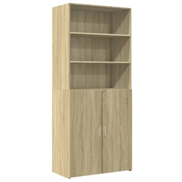 vidaXL Högskåp sonoma-ek 80x42,5x185 cm konstruerat trä