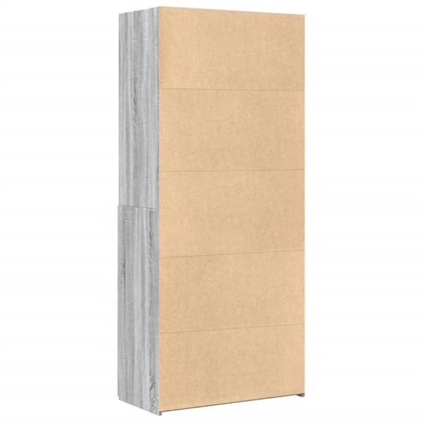 vidaXL Highboard grå sonoma 80x42,5x185 cm konstruert tre