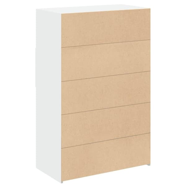 vidaXL Hylle hvit 80x42,5x124 cm konstruert tre