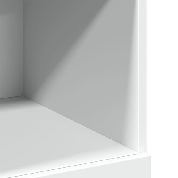vidaXL Hylle hvit 80x42,5x124 cm konstruert tre