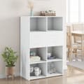 Miniatyrbilde 2 av 11: vidaXL Hylle hvit 80x42,5x124 cm konstruert tre