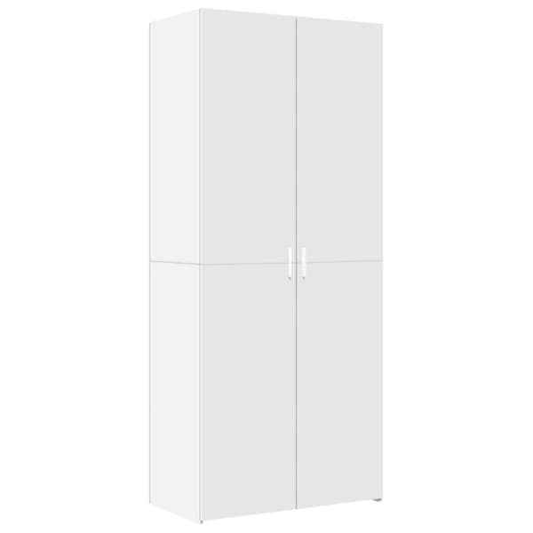 vidaXL Högskåp vit 80x42,5x249 cm konstruerat trä
