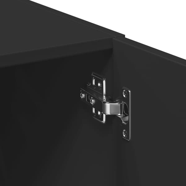 vidaXL Högskåp svart 80x42,5x249 cm konstruerat trä