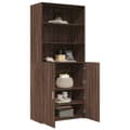 Miniatyrbilde 4 av 11: vidaXL Highboard brun eik 80x42,5x185 cm konstruert tre