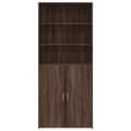 Miniatyrbilde 5 av 11: vidaXL Highboard brun eik 80x42,5x185 cm konstruert tre