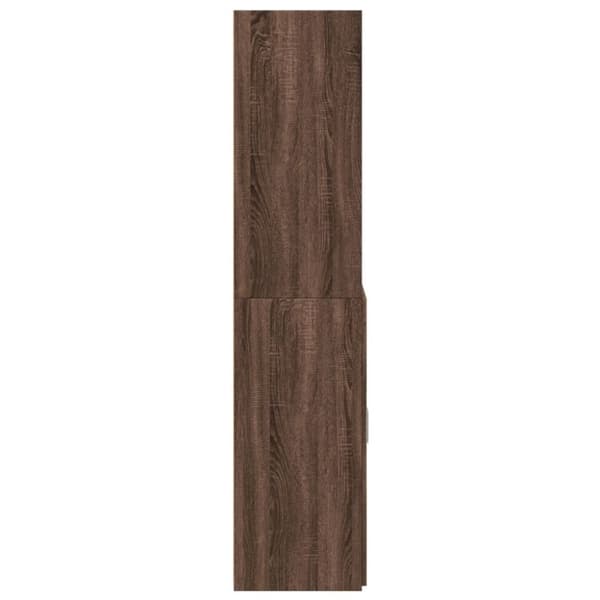vidaXL Highboard brun eik 80x42,5x185 cm konstruert tre