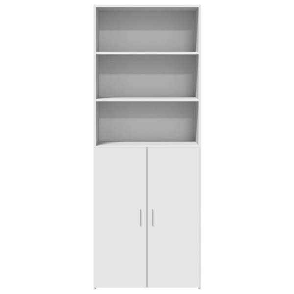 vidaXL Highboard hvit 70x42,5x185 cm konstruert tre