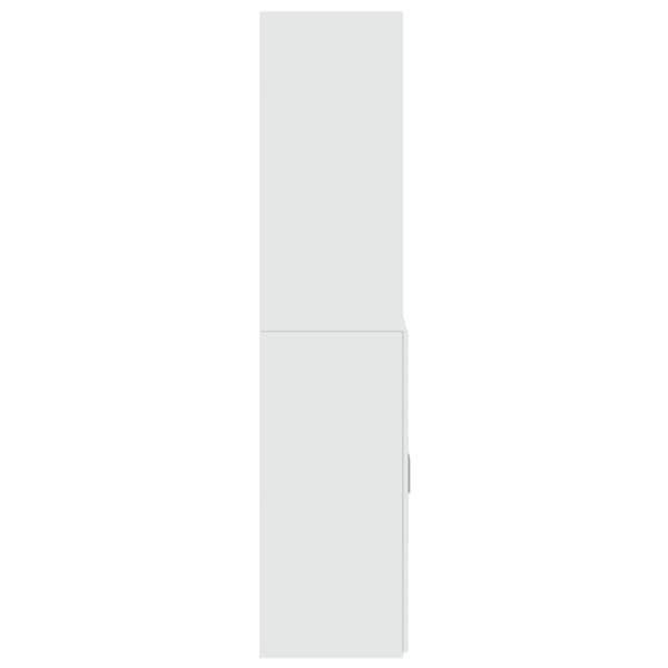 vidaXL Highboard hvit 70x42,5x185 cm konstruert tre