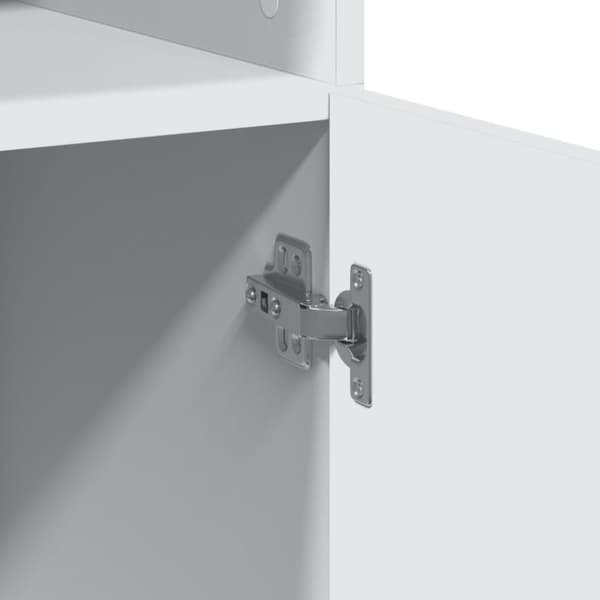 vidaXL Highboard hvit 70x42,5x185 cm konstruert tre