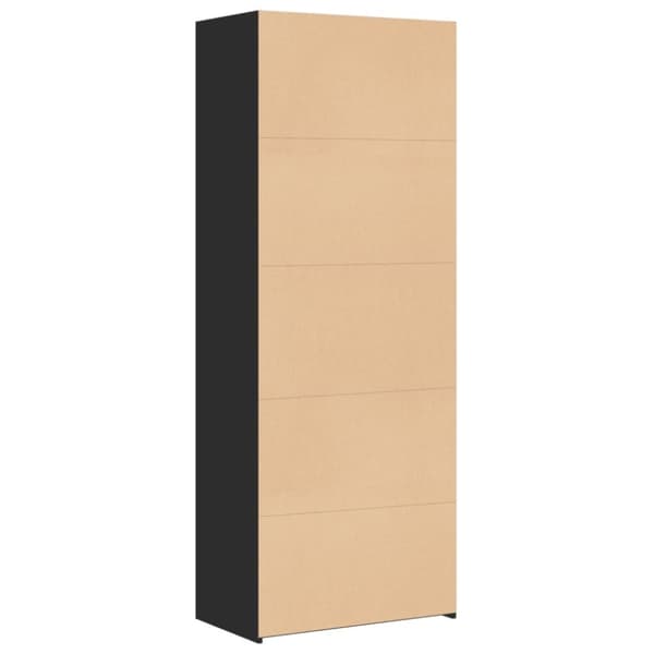 vidaXL Highboard svart 70x42,5x185 cm konstruert tre