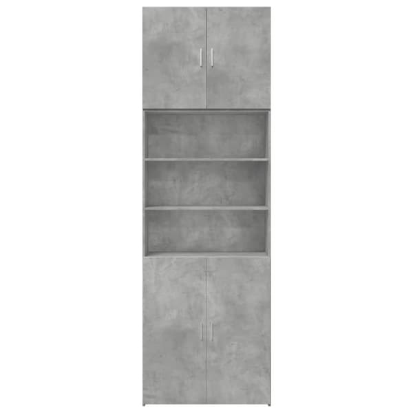vidaXL Highboard betonggrå 80x42,5x249 cm konstruert tre